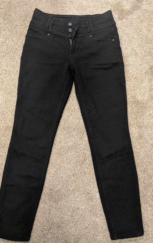 Blue spice sz 5 black stretch jeans new w/o tags